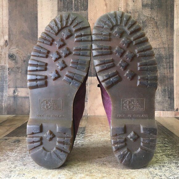 Dr Martens Vintage Purple Suede Oxford Shoes Made England Mens UK 10 US 11 - Picture 2 of 12